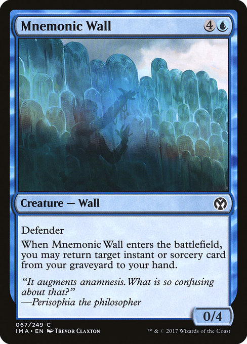 Mnemonic Wall - Iconic Masters Common Card