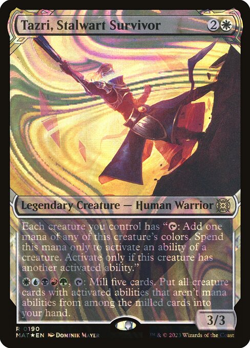 Tazri, Stalwart Survivor - March of the Machine: The Aftermath Rare Card