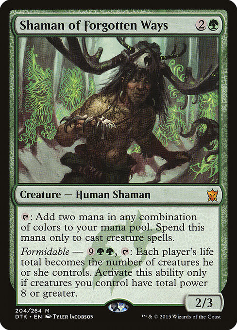Shaman of Forgotten Ways - Dragons of Tarkir Mythic Card