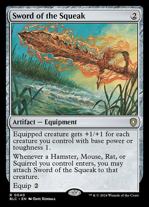 Sword of the Squeak - Bloomburrow Commander Rare Card