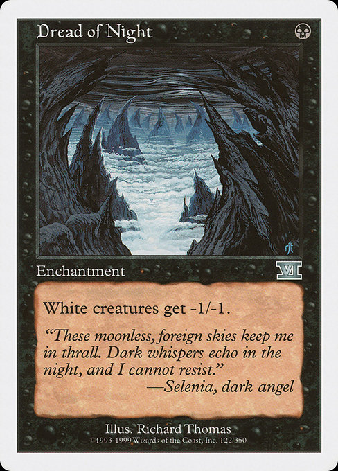 Dread of Night - Classic Sixth Edition Uncommon Card