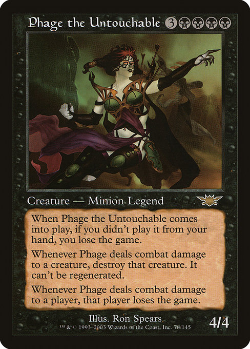 Phage the Untouchable - Legions Rare Card