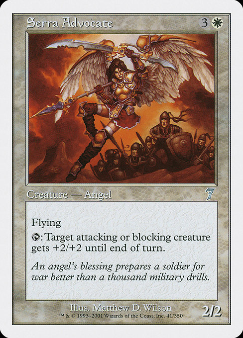 Serra Advocate - Seventh Edition Uncommon Card