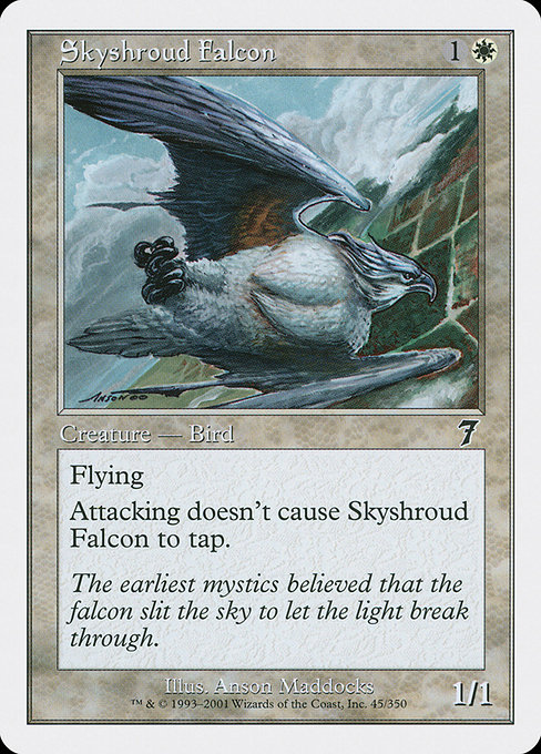 Skyshroud Falcon - Seventh Edition Common Card