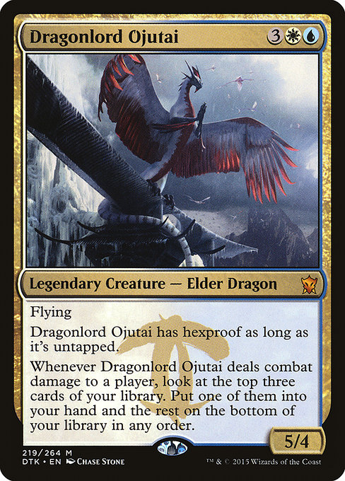 Dragonlord Ojutai - Dragons of Tarkir Mythic Card