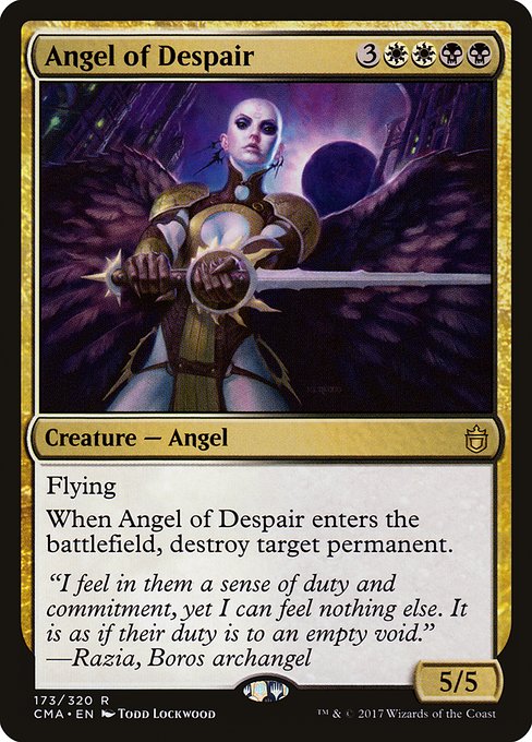 Angel of Despair - Commander Anthology Rare Card