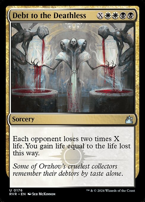 Debt to the Deathless - Ravnica Remastered Uncommon Card