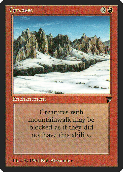 Crevasse - Legends Uncommon Card