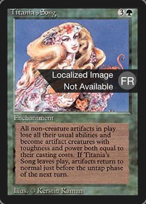 Titania's Song - Foreign Black Border Rare Card