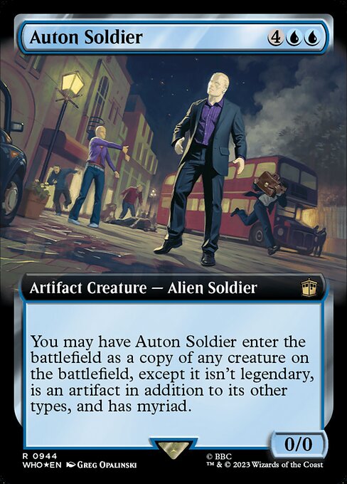Auton Soldier - Doctor Who Rare Card