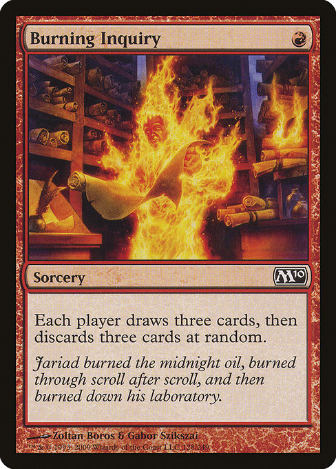 Burning Inquiry - Magic 2010 Common Card
