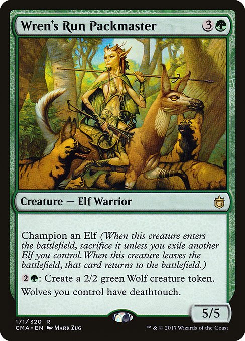 Wren's Run Packmaster - Commander Anthology Rare Card