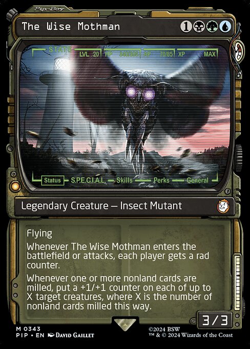 The Wise Mothman - Fallout Mythic Card