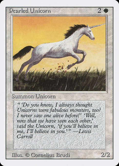Pearled Unicorn - Revised Edition Common Card