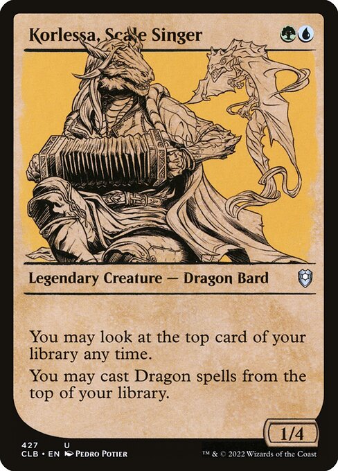 Korlessa, Scale Singer - Commander Legends: Battle for Baldur's Gate Uncommon Card