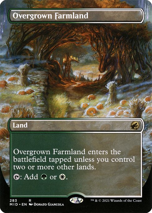 Overgrown Farmland - Innistrad: Midnight Hunt Rare Card