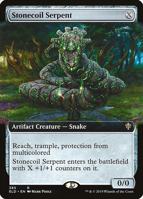Stonecoil Serpent - Throne of Eldraine Rare Card