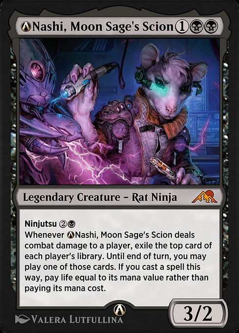 A-Nashi, Moon Sage's Scion - Kamigawa: Neon Dynasty Mythic Card