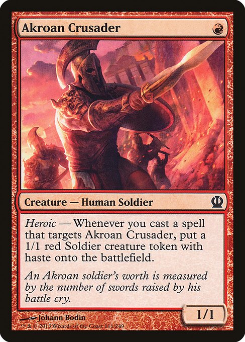 Akroan Crusader - Theros Common Card