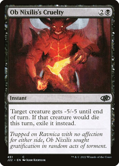 Ob Nixilis's Cruelty - Jumpstart 2022 Common Card
