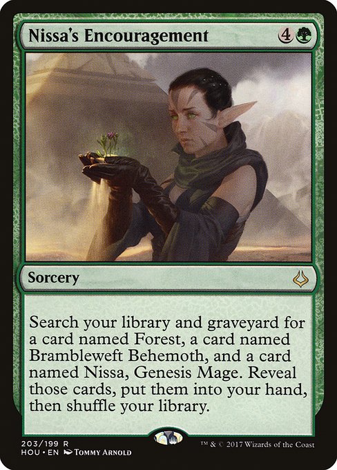 Nissa's Encouragement - Hour of Devastation Rare Card