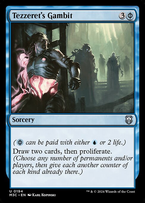 Tezzeret's Gambit - Modern Horizons 3 Commander Uncommon Card