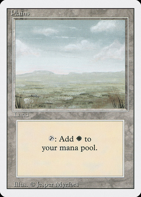 Plains - Revised Edition Common Card