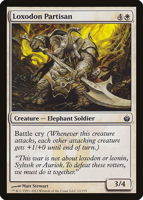 Loxodon Partisan - Mirrodin Besieged Common Card