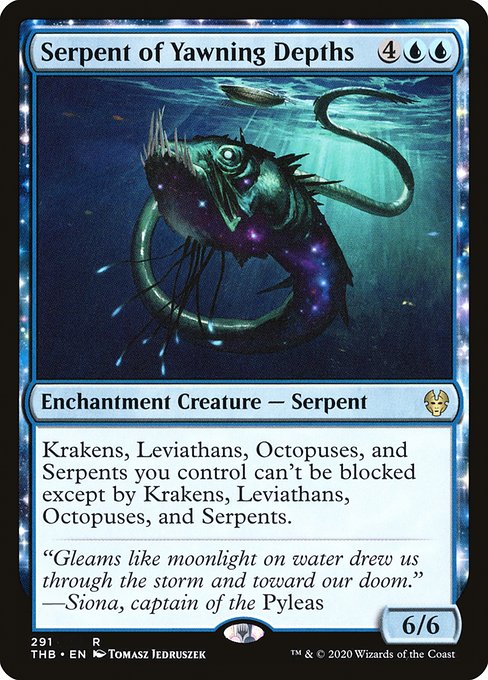 Serpent of Yawning Depths - Theros Beyond Death Rare Card