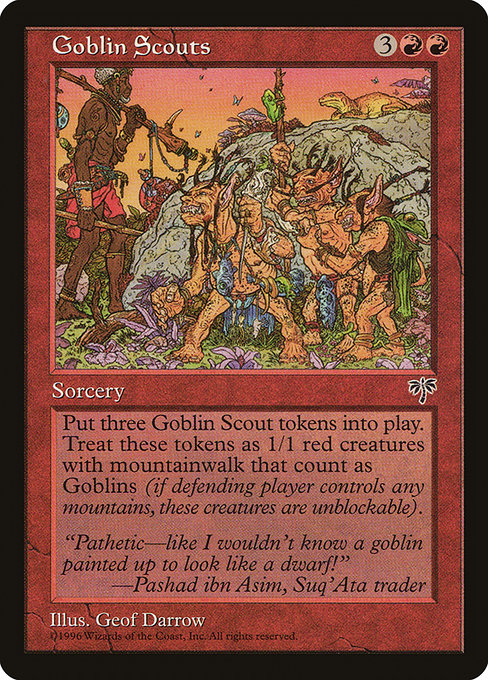 Goblin Scouts - Mirage Uncommon Card