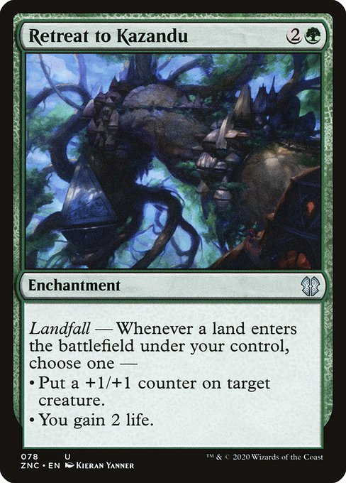 Retreat to Kazandu - Zendikar Rising Commander Uncommon Card