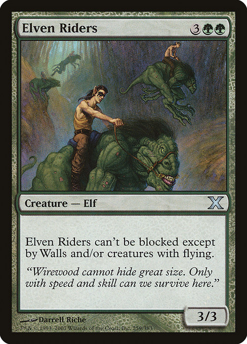 Elven Riders - Tenth Edition Uncommon Card