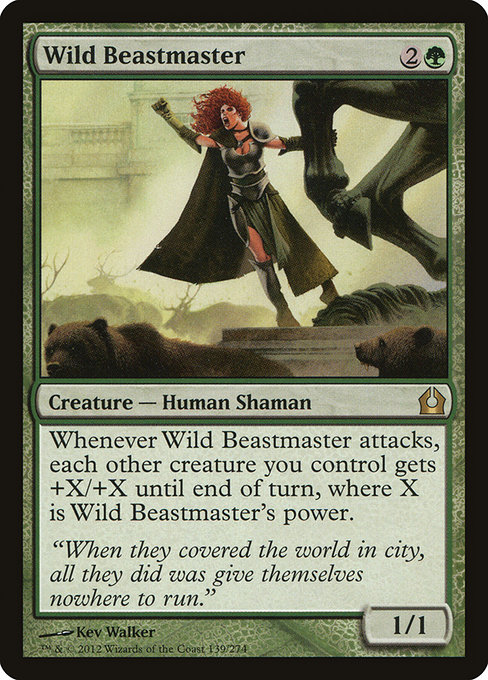 Wild Beastmaster - Return to Ravnica Rare Card