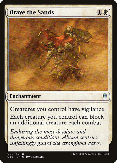 Brave the Sands - Commander 2016 Uncommon Card