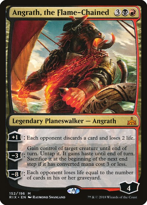 Angrath, the Flame-Chained - Rivals of Ixalan Mythic Card
