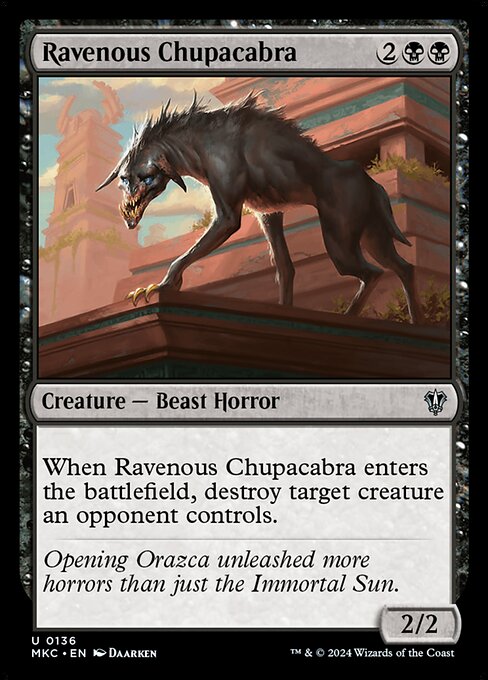 Ravenous Chupacabra - Murders at Karlov Manor Commander Uncommon Card