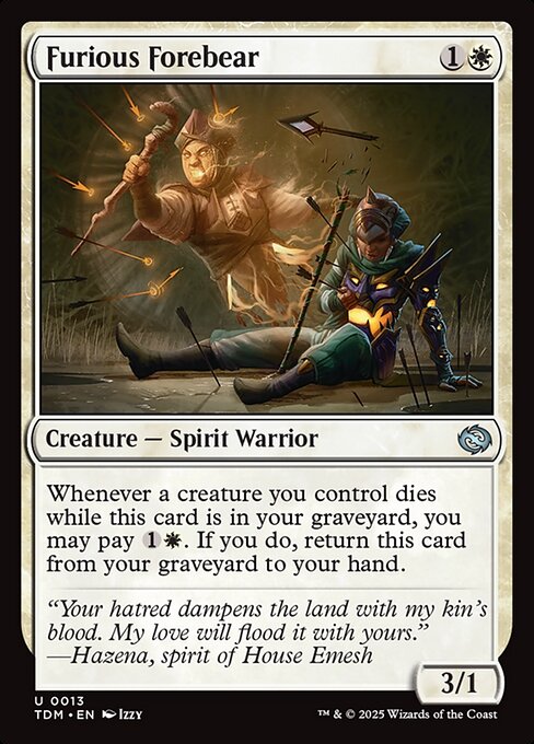 Furious Forebear - Tarkir: Dragonstorm Uncommon Card