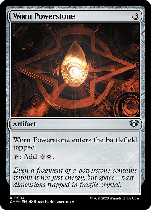 Worn Powerstone - Commander Masters Uncommon Card