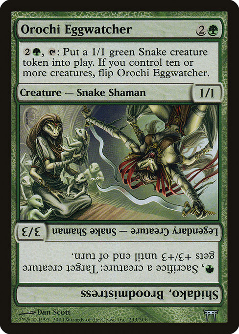 Orochi Eggwatcher // Shidako, Broodmistress - Champions of Kamigawa Uncommon Card