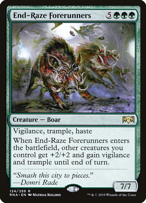 End-Raze Forerunners - Ravnica Allegiance Rare Card
