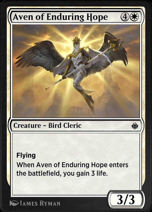 Aven of Enduring Hope - Amonkhet Remastered Common Card