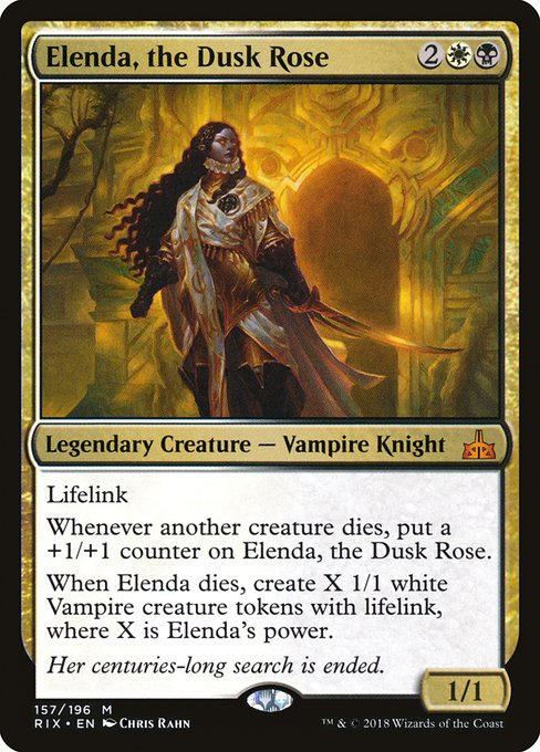 Elenda, the Dusk Rose - Rivals of Ixalan Mythic Card