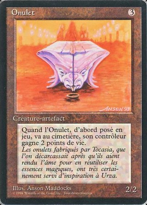 Onulet - Foreign Black Border Rare Card