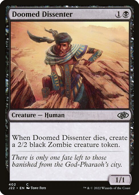 Doomed Dissenter - Jumpstart 2022 Common Card