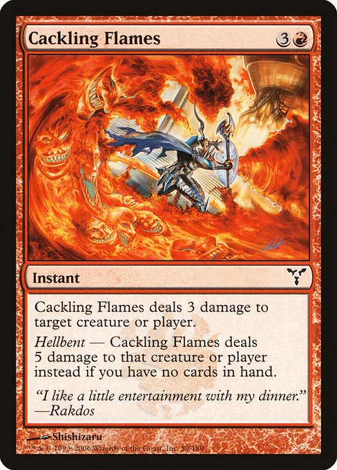 Cackling Flames - Dissension Common Card