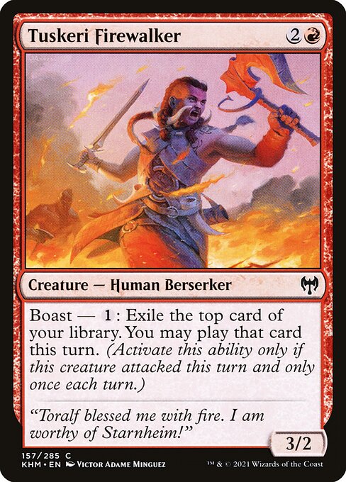 Tuskeri Firewalker - Kaldheim Common Card