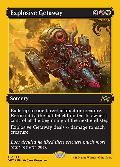 Explosive Getaway - Aetherdrift Rare Card
