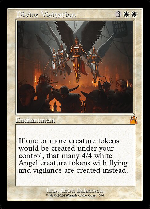 Divine Visitation - Ravnica Remastered Mythic Card