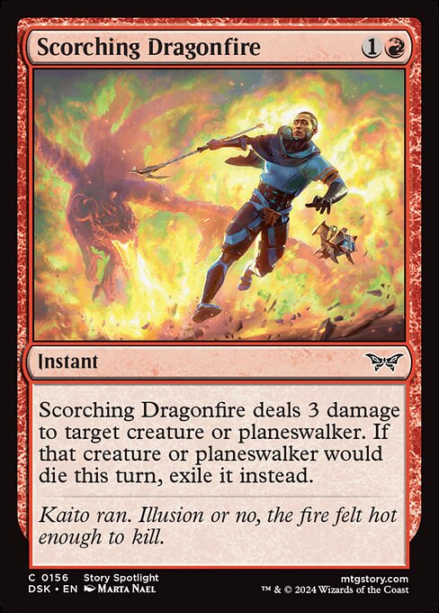 Scorching Dragonfire - Duskmourn: House of Horror Common Card