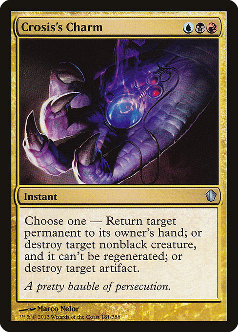 Crosis's Charm - Commander 2013 Uncommon Card
